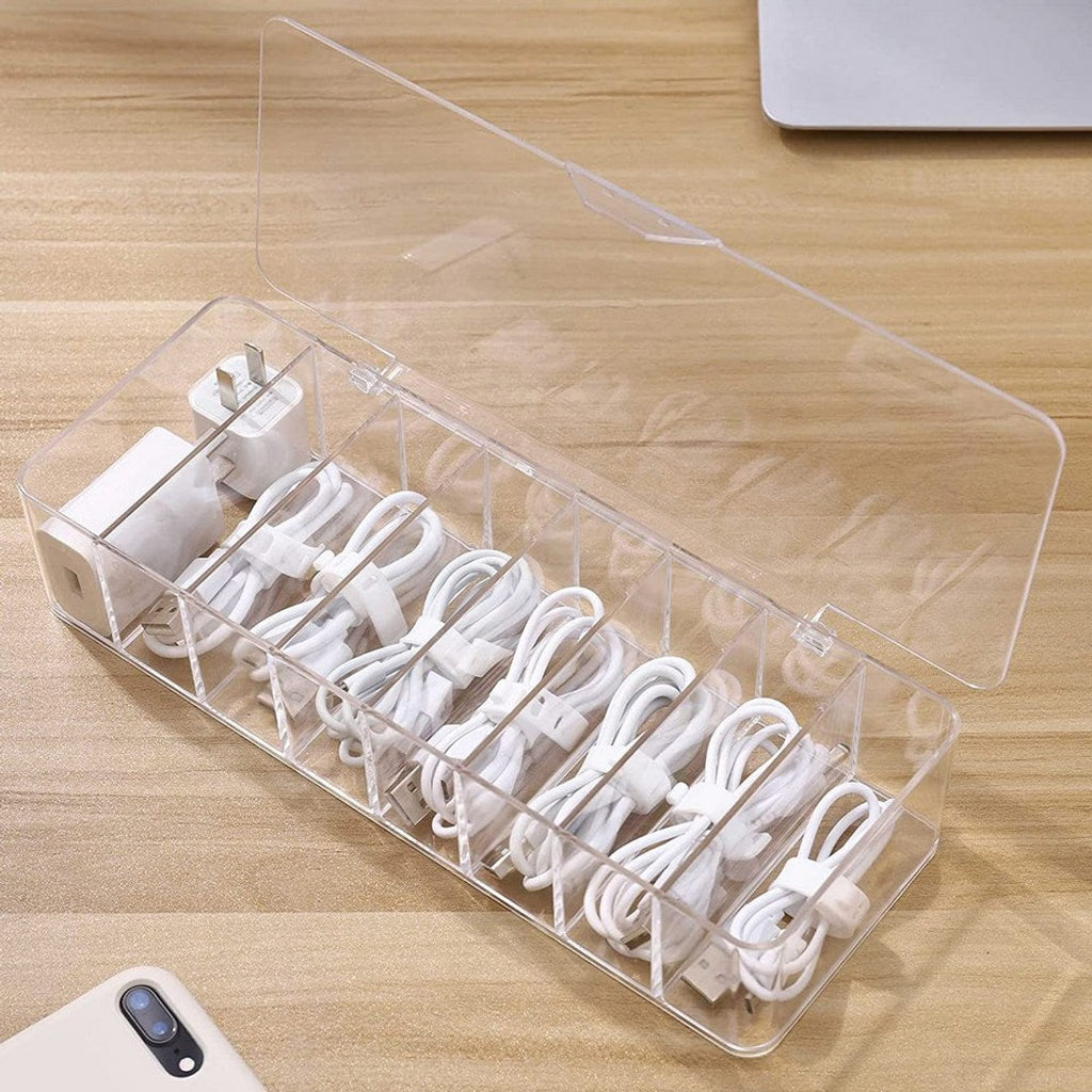 Acrylic desktop cable sorter box