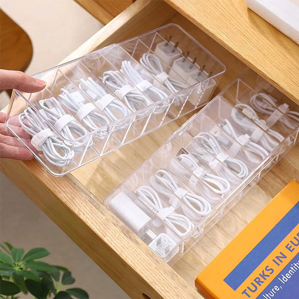 Acrylic desktop cable sorter box